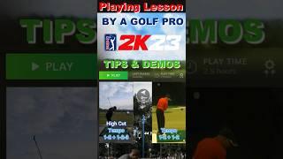 Fun Golf PGA Tour 2K23 9 Hole Playing Lesson. #golftips #golflesson #golf #pcgameplay #2k23gameplay