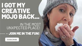 I Got My Creative Mojo Back!!! ( and a snowball to the eye! ) SNOW DAY IDEA for All Ages!