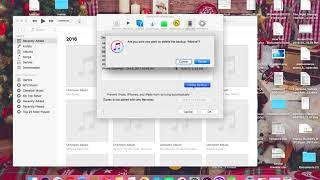 How to delete iphone backup from itunes on Mac OS