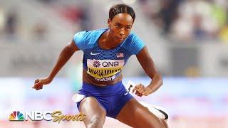 Dalilah Muhammad coasts to Doha 400m hurdle semifinal victory | NBC Sports