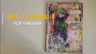 Art Journal flip through - no talking