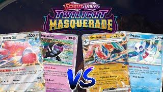 BLISSEY vs GRENINJA | Twilight Masquerade Pokemon TCG Match (Tabletop)