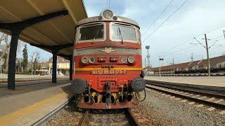  Cab Ride: Burgas - Nova Zagora  Skoda 68E (BDZ Class 44) 