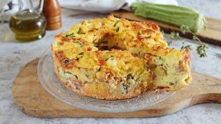 CIAMBELLA SALATA ALLE ZUCCHINE, idea facile per antipasti o aperitivi- La cucina di Rita