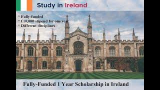 Fully-Funded Scholarship in Ireland: Non-EU Applicants