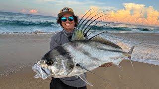 Pesca ÉPICA desde la Playa! | Pez Gallo, Dorado y más!