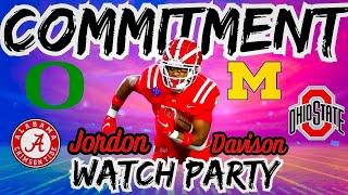 Jordon Davison Commitment Watch Party, Oregon, Bama, Ohio State or Michigan