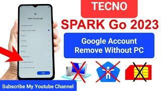 Tecno SPARK Go 2023||BF7||Google Account Remove||Without PC||New security 2024|| Andriod 12\13 Easy