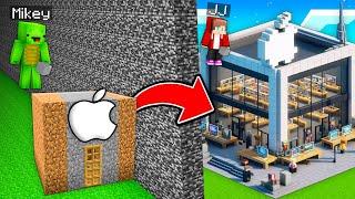 Mikey POOR vs JJ RICH Apple Store Build Battle in Minecraft ! (Maizen)