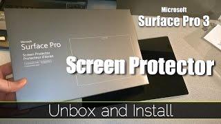 Surface Pro 3 SCREEN PROTECTOR - Unbox and Install