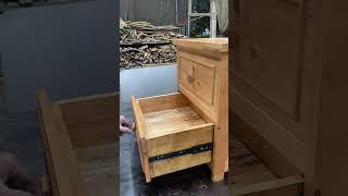 A Wooden Cabinet With A Secret Compartment #shortsviral #carpentry #woodworking