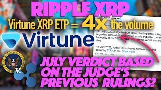 Ripple XRP: Virtune XRP ETP 4x The Volume & Is A Ripple SEC Verdict Happening In July 2024?