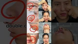 ️Antiaging glowingskinyoga reduce,double chin,droopingeyelidnasolabial fold,slimnosetry it#shorts