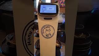 Robots Delivering Food at Hanu Korean BBQ in LA