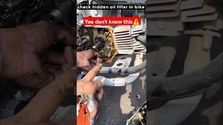 Check Bike hidden oil filter| #youtubeshorts