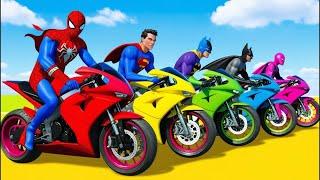 GTA 5 EPIC RAGDOLL SHOW SPIDERMAN VS COLOR MINION FALLS & FAILS LIVE GTA V