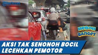 Detik detik Aksi Tak Senonoh 2 Bocil di Kota Bandung Pegang hingga Cium Area Sensitif Pemotor Wanita