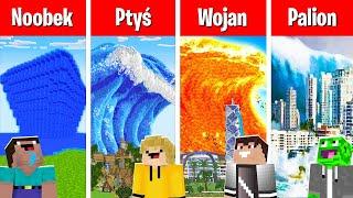 Minecraft TSUNAMI MIASTO CHALLENGE: PALION vs WOJAN vs NOOBEK vs PTYŚ