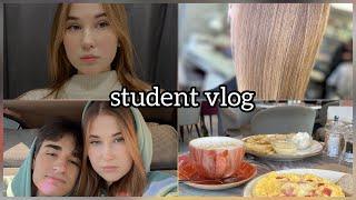 Student vlog  сдала экзамен | сходила на окрашивание