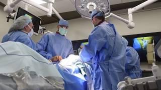 Surgical team rehearses before first TCAR procedure