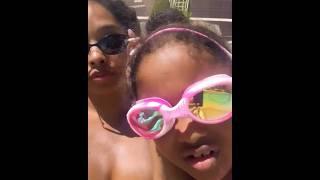 “Pool Day With The Girls” Princess Love & Daughter Melody Are Poolside!