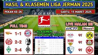 Hasil Liga Jerman Tadi Malam ~ UNION BERLIN vs BAYERN MUNCHEN ~ BREMEN vs MONCHENGLADBACH ~ Klasemen