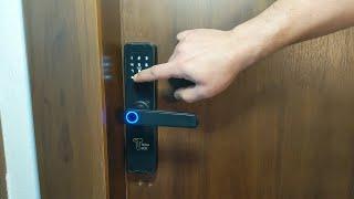 wifi smart door lock  - مراجعة كامله القفل الذكي باصدار الوايفاي  مع التركيب