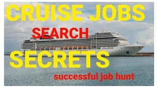 HOW TO SEARCH FOR A CRUISE SHIP JOB ONLINE/STEP BY STEP GUIDE