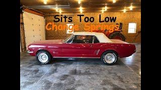 Putting +2" Springs on Classic Mustang Convertible