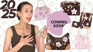 LV Cherry Blossom 2025 LEAKS  Louis Vuitton x Takashi Murakami- Boulogne Bag, Nano Bucket, Papillon