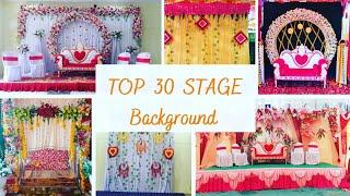 Top 20 Simple Wedding Stage designs | flowers Background decorated by SagarTent House #wedding