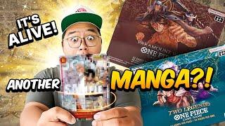 MANGA AGAIN? One Piece TCG Booster Box Battle! Opening OP-02, Paramount War vs. OP-08, Two Legends.