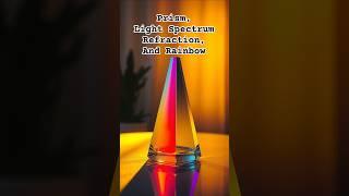 prism, light spectrum refraction, and rainbow