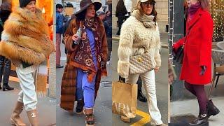 WINTER STYLISH OUTFITS IDEAS INSPIRED BY ITALIAN STREET FASHION MILAN 2025 | EUROPEAN LUXURY TRENDS