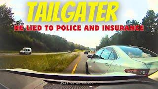 HE LIED TO THE POLICE AND INSURANCE COMPANY Road Rage Bad Drivers Hit and Run Instant Karma Dashcam