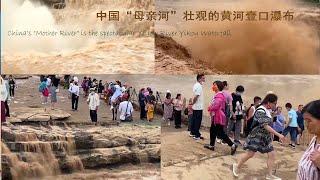 中国“母亲河”壮观的黄河壹口瀑布China's "Mother River" is the spectacular Yellow River Yikou Waterfall