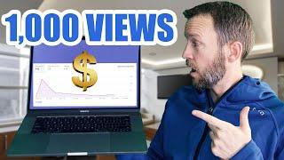 How Much Money I Make On YouTube (1,000 Views)