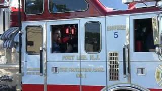 Fort Lee Fire Dept. Co. # 1 : FL-5 Responding to Leonia for 4th of July