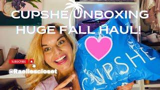 HUGE CUPSHE FALL HAUL! FIRST IMPRESSIONS UNBOXING #cupshe #affordablefashion