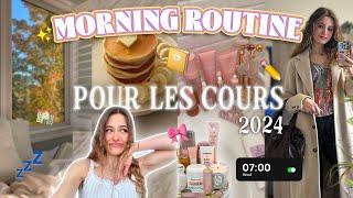 Ma MORNING ROUTINE pour les cours 2024