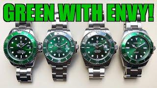 Budget Rolex Submariner "Hulk" Homage Group Comparison - Perth WAtch #366