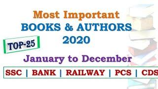 Most Important Books and Authors of the Year 2020 for SSC,Railway,Banking and other exams.