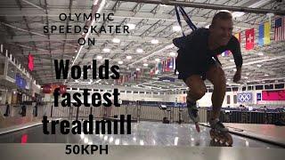 World fastest treadmill is made for Olympic Speedskaters (50kph!)