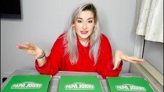 TASTING NEW PAPA JOHNS VEGAN CHEESE PIZZAS!!