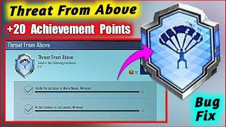 BGMI ACHIEVEMENTS | Threat From Above Achievement Complete Now +20 Achievement Points | TEAM HARSHIT