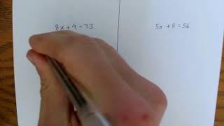 Part 2: Solving basic two step equations