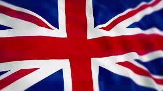 [10 Hours] Union Flag Of United Kingdom Waving - Video & Audio - Waving Flags