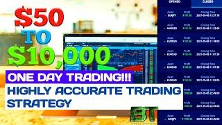 $50 to $10,000 in One Day Trading - Best binary options strategy 2021 (beginners must watch)