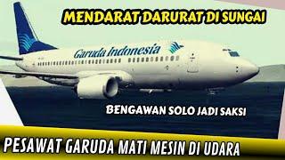 Pesawat Garuda Air mendarat di Sungai Bengawan Solo