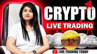 12 March Crypto live trading , bitcoin live trading #deltaexchange #btc #cryptolivetrading #trading